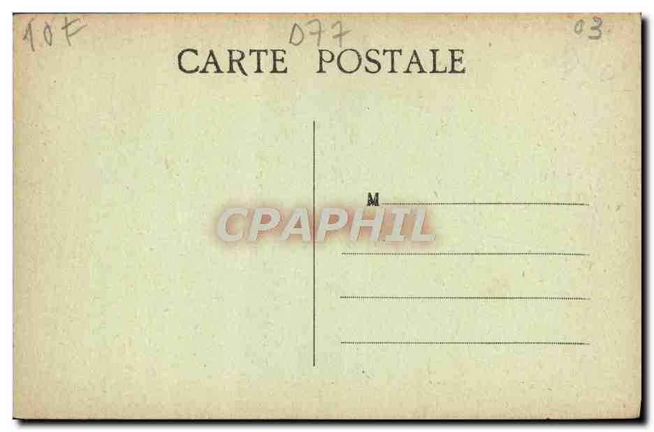 Palacio de FONTAINEBLEAU — La Fachada del Castillo — n°03 — Reverso