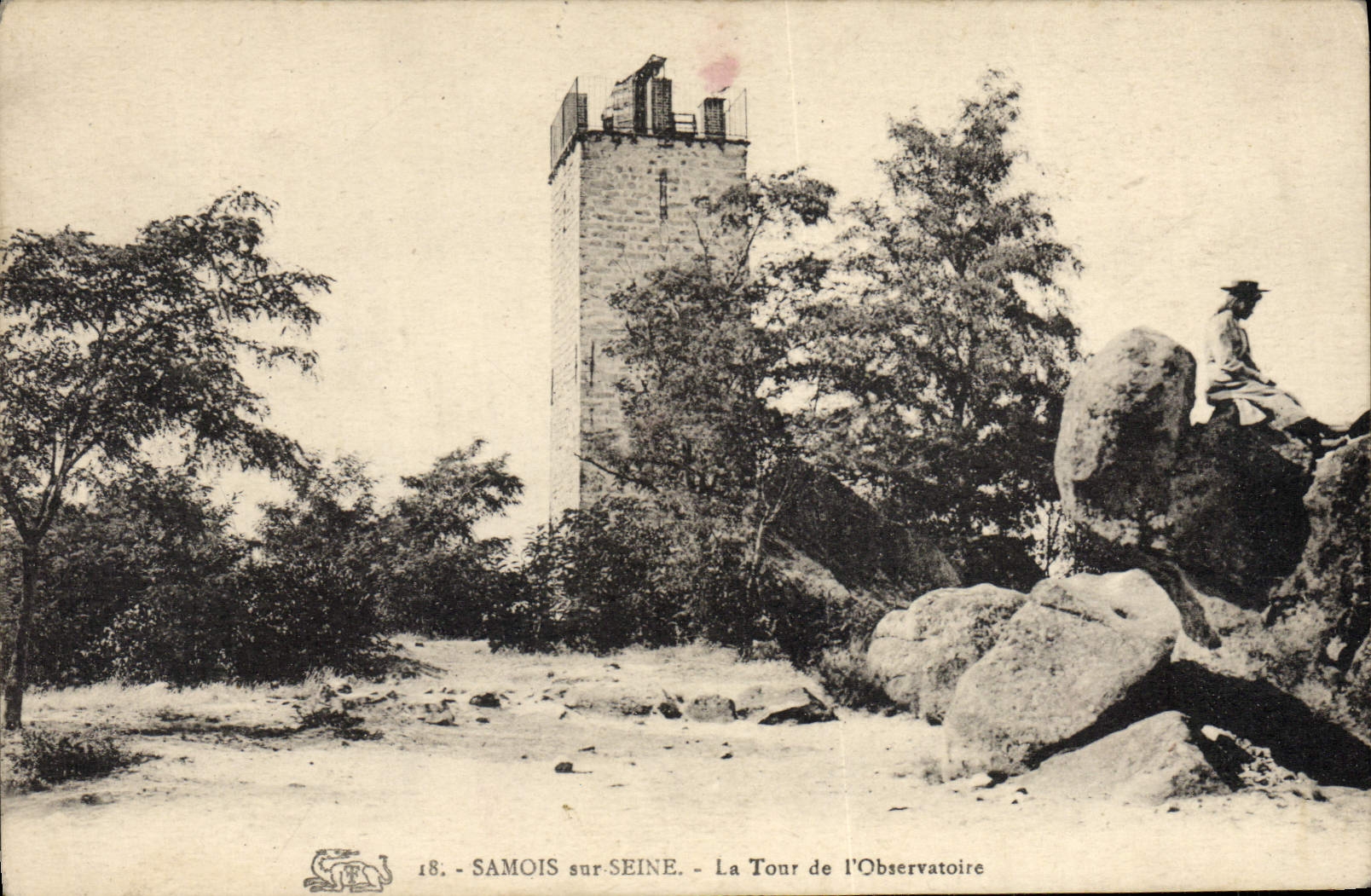 CPA Samois Sur Seine La Tour De I'Observatoire