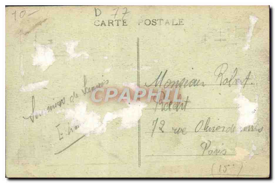 CPA Samois Sur Seine La Tour De I'Observatoire — Rückseite