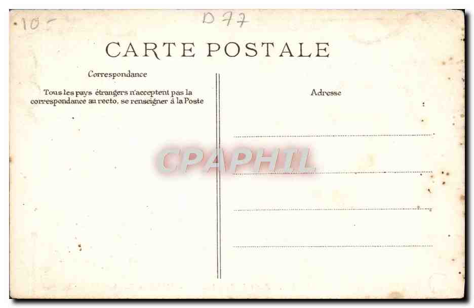 Bosque de Fontainebleau — Medalla Foucher de Careil — Editor E.P.D. n°873 — Reverso