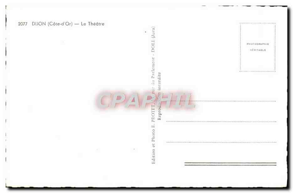 CPM Dijon Le Theatre — Verso