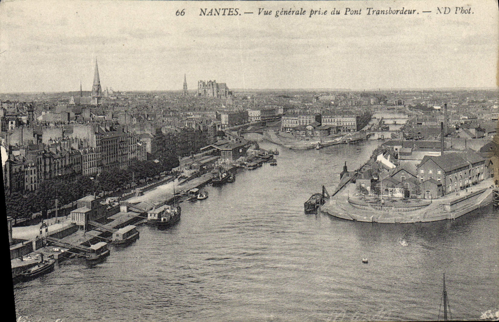 CPA Nantes Vue Generale Prise Du Pont Transbordeur