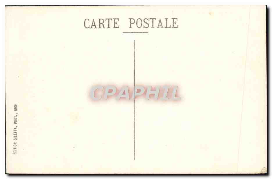 CPA Nice La Grotte Jardin Albert 1er Et Casino — Rückseite