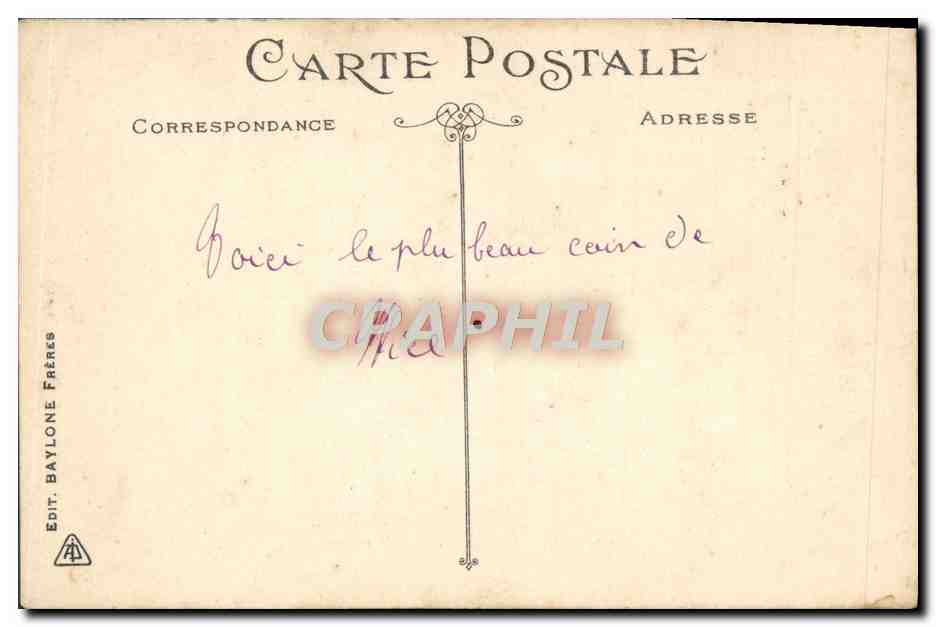 CPA Nice Vue Generale Du Quai Des Etats Unis Les Palmiers — Verso