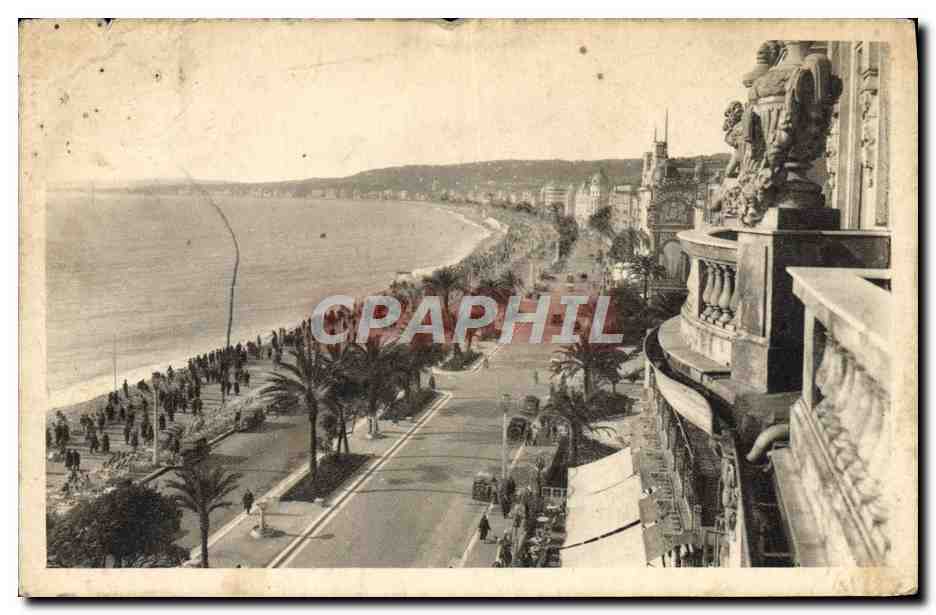 CPA Nice Vue Densemble De La Promenade