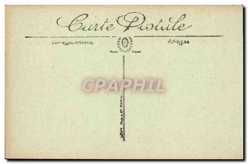 CPA Mont Saint Michel L'Abbaye Le Cloitre Cote Nord De la basilique — Rückseite