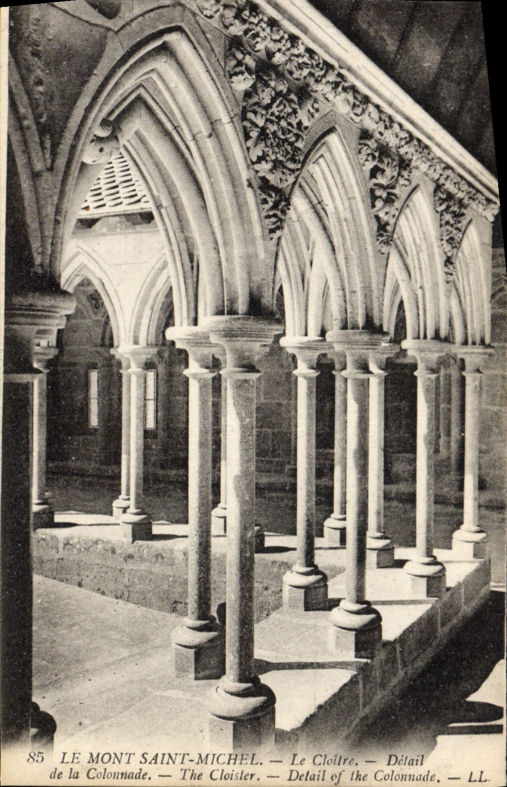 Le Mont Saint-Michel — Détail de la Colonnade — LL. — N° 85