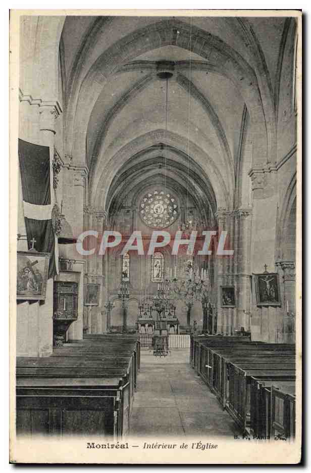 CPA Montreal Interieur De I'Eglise