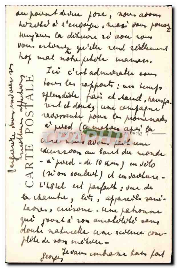 CPA Challes Les Eaux La Reine Du Souffre Etablissement thermal — Rückseite