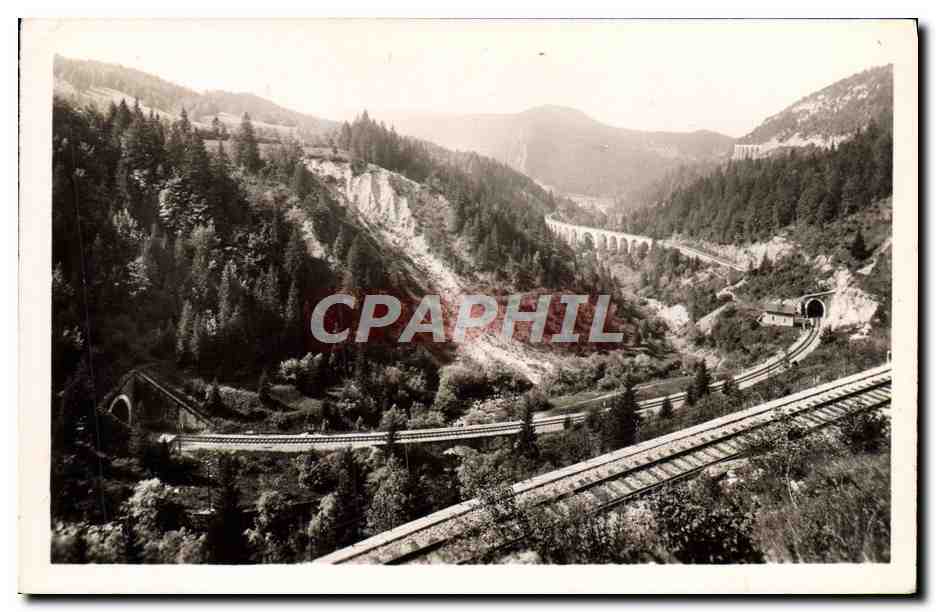 Morez (Jura) — Vue sur les Monts et les Viaducs — Les Tirages Modernes