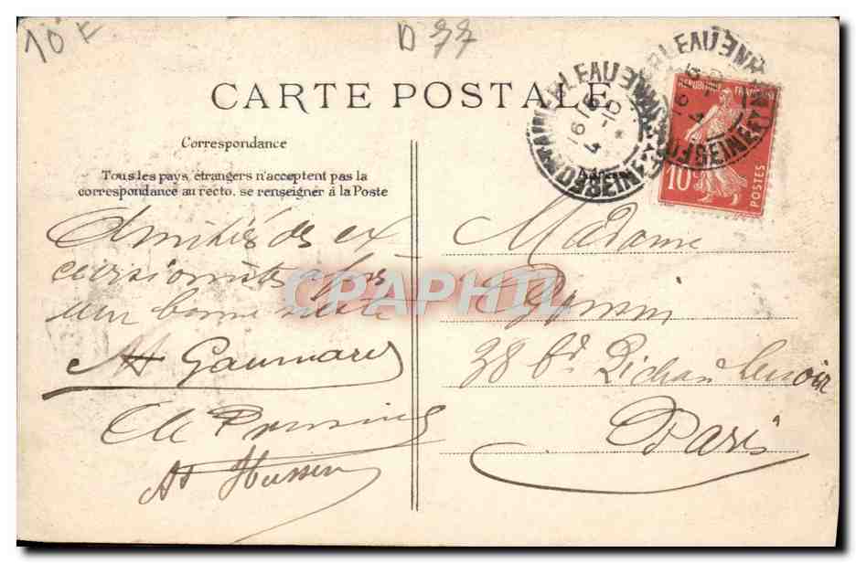 Forêt de Fontainebleau — Rocher Saint-Germain — Éditeur non identifié — Rückseite