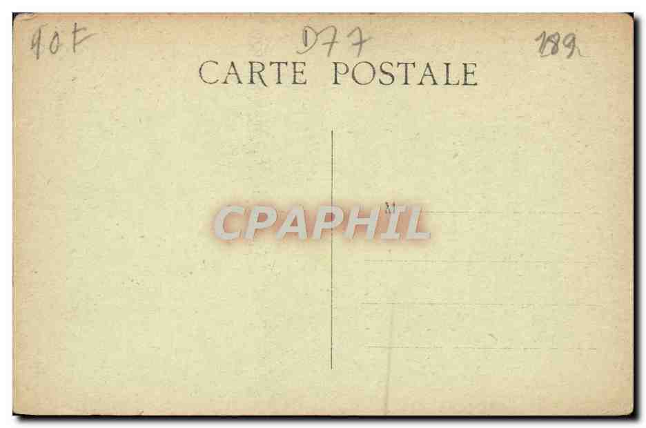 Palais de FONTAINEBLEAU — La Façade du Château (autre vue) — Éditeur CPAPHIL, n° 189 — Rückseite