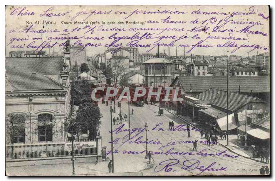 Lyon - Cours Morand (près la gare des Brotteaux) — P. M., Lyon, n° 61