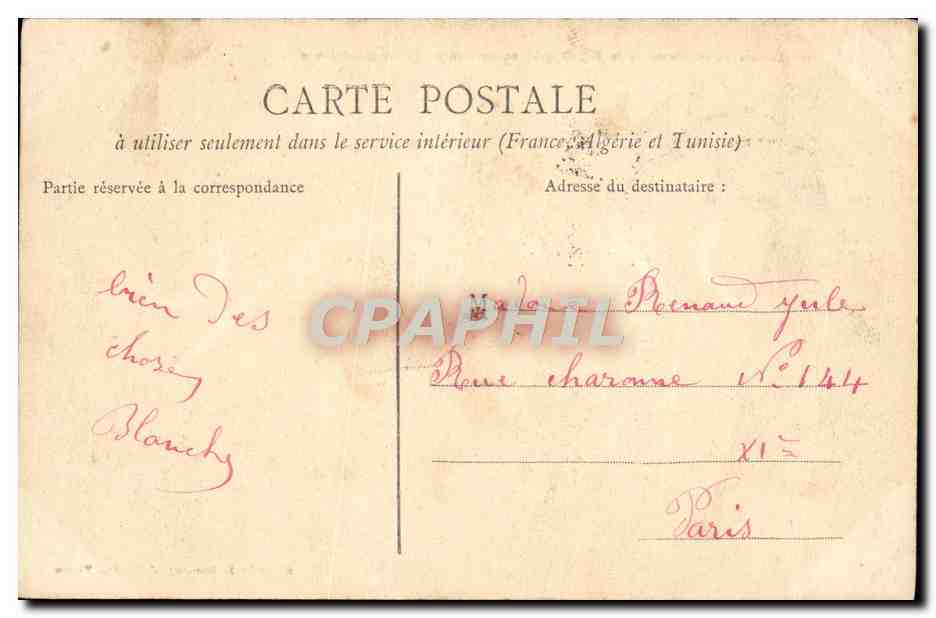 CPA Nantes Le Cours de la Republique anciennement cours Cambronne — Rückseite