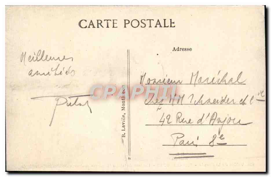 CPA Vallee de la Sioule Pont de Rouzat  — Rückseite