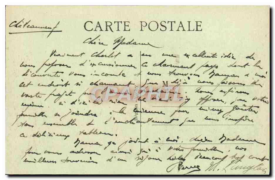 Châteauneuf-les-Bains — Presqu'île de St-Cyr — Ideal 2775 — Achterkant