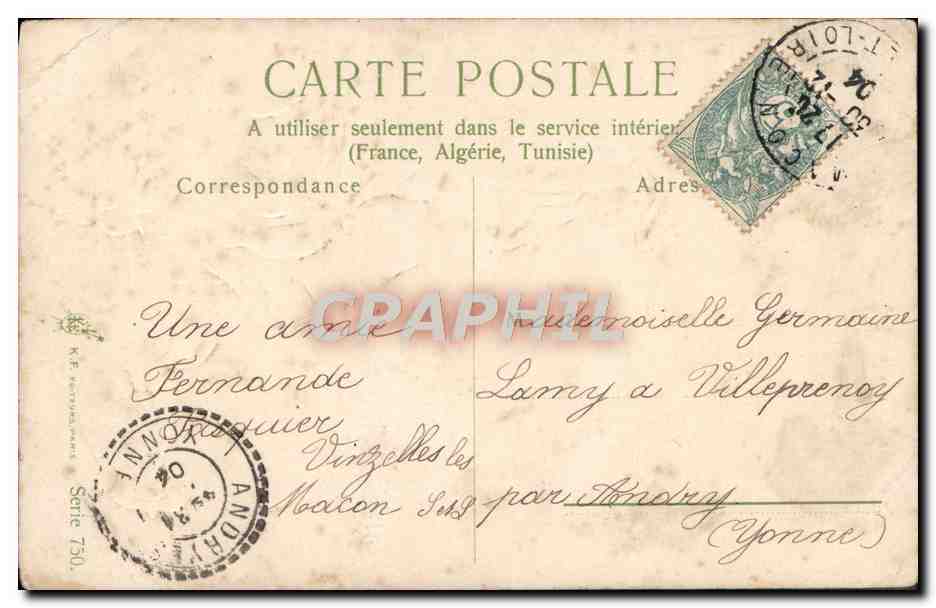 CPA Souhaits Sinceres Fleurs — Verso