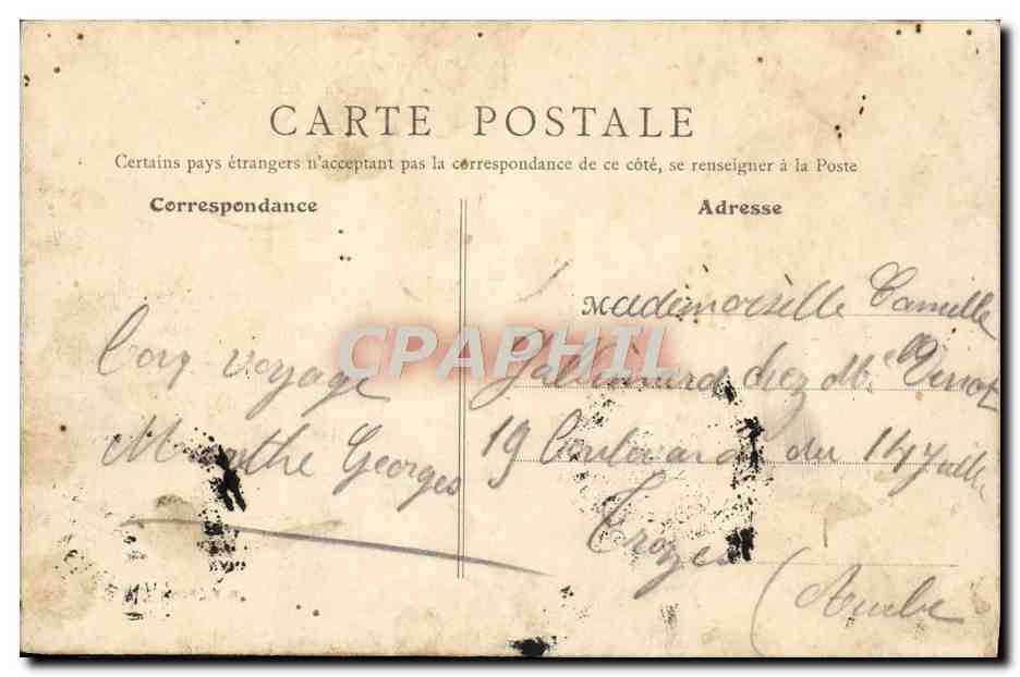 Nogentel - Le Parc du Château — Environs d'Esternay — Éditeur B.F. Paris — Reverso