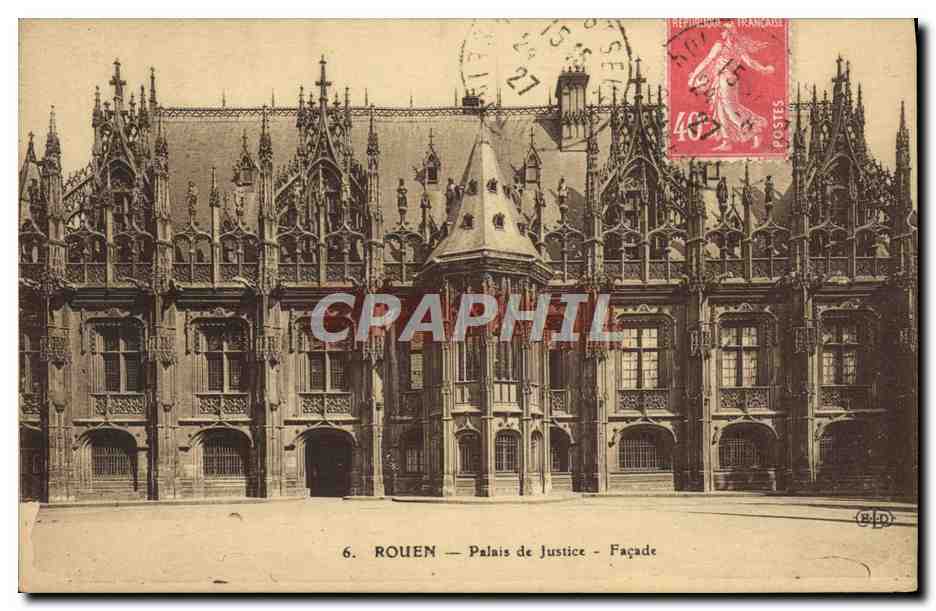 CPA Rouen Palais de Justice Facade