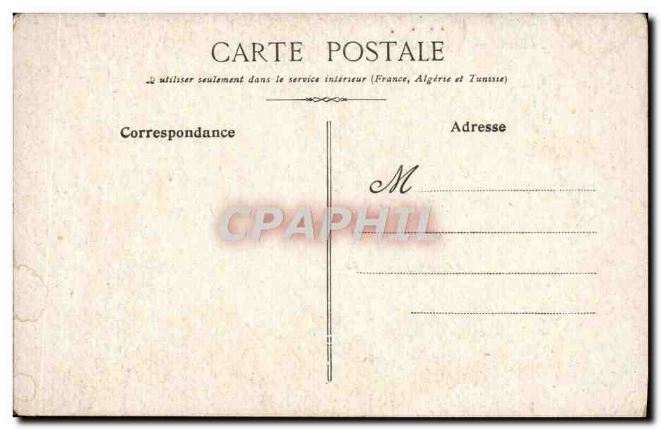 CPA Versailles Vue Generale du Chateau — Verso
