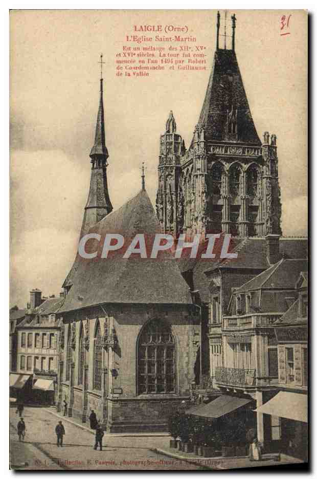 CPA Laigle L'Eglise Saint Martin
