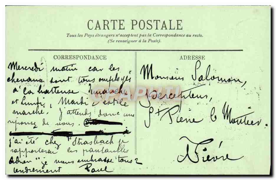CPA Bourges Crypte de la cathedrale Mise au tombeau  — Rückseite