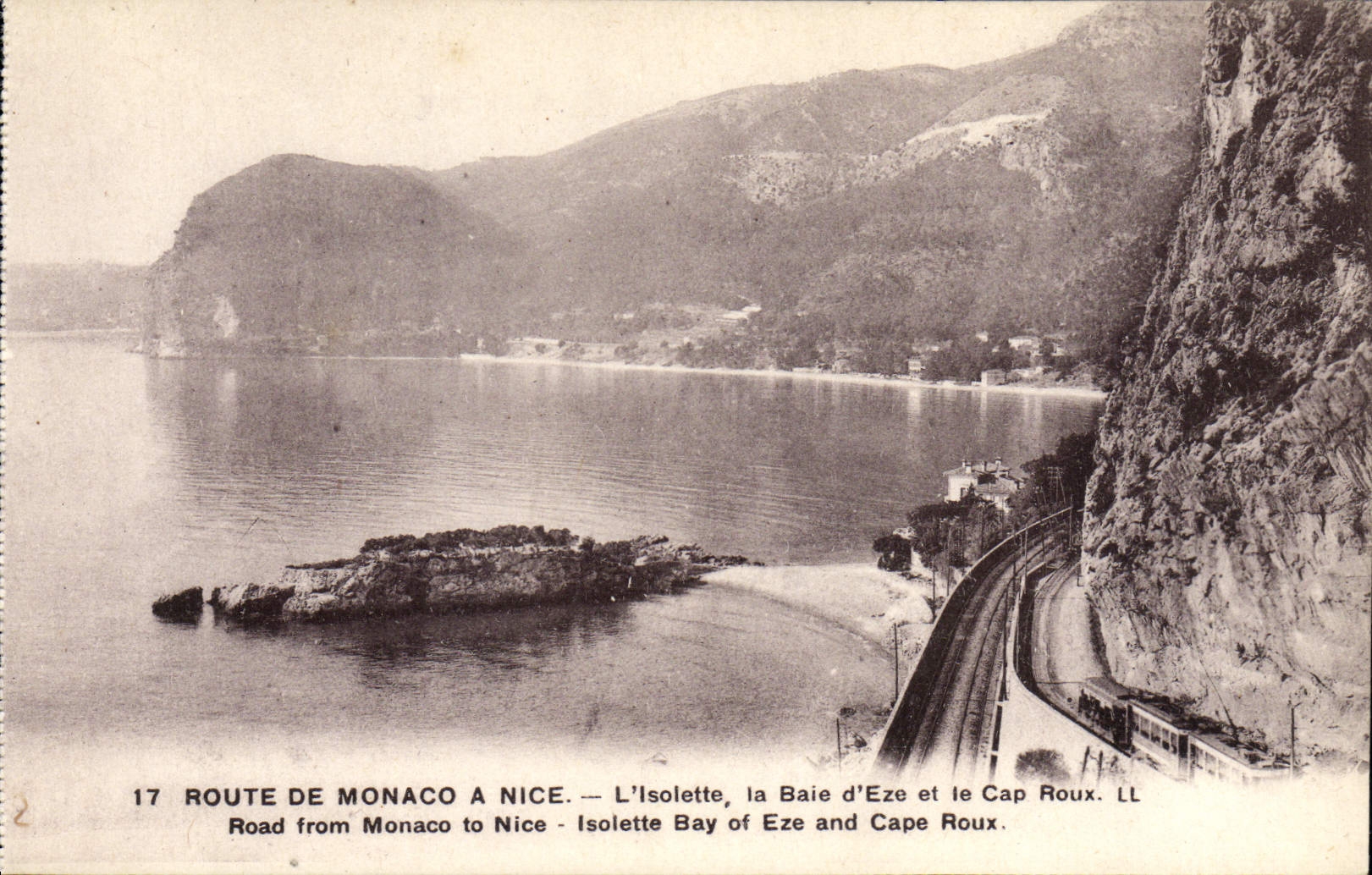 CPA Route De Monaco a Nice L'Isolette la baie d'Eze et la Cap Roux 