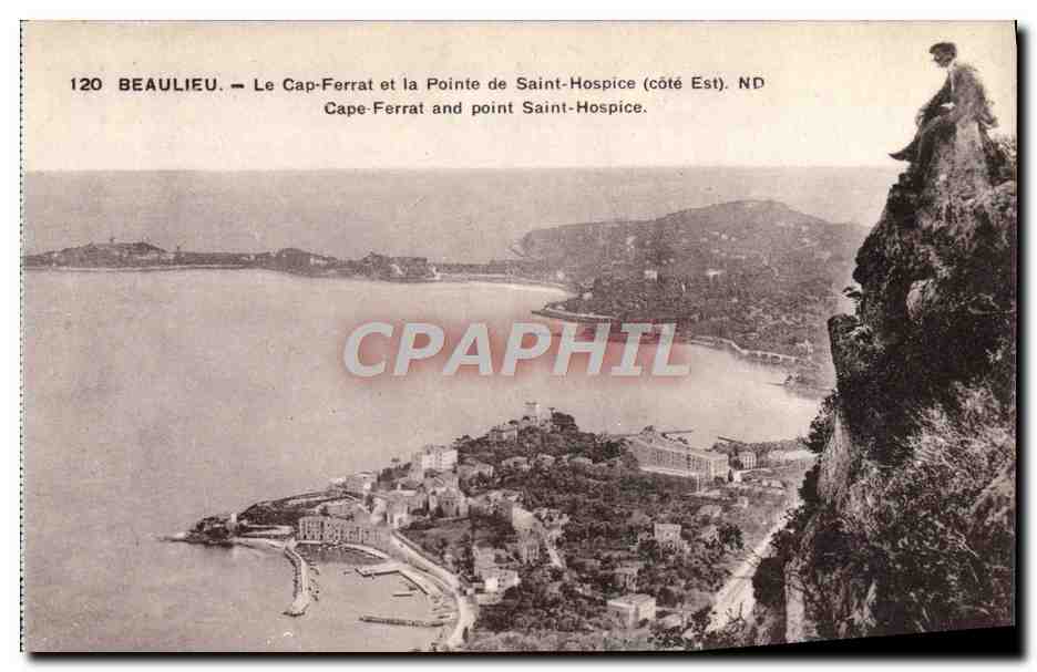 CPA Beaulieu Le Cap Ferrat et la Pointe de Saint Hospice