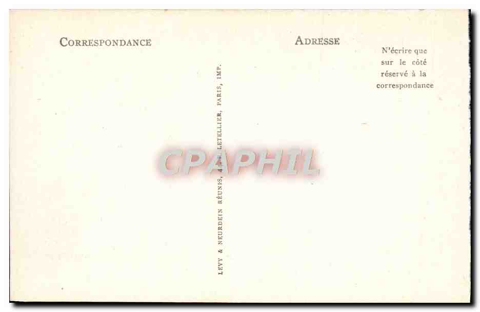 CPA Beaulieu Le Port et les Villas Bateaux — Rückseite