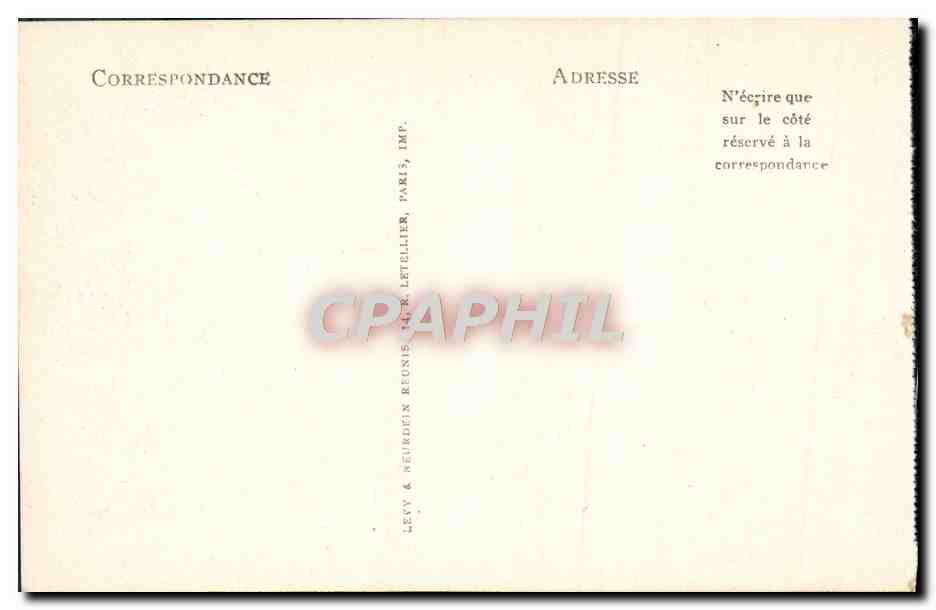 CPA Beaulieu La Pointe des Formis  — Rückseite