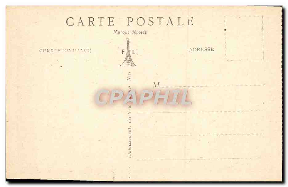 CPA Gourdon Le Vlliage et la Route de Grasse — Rückseite