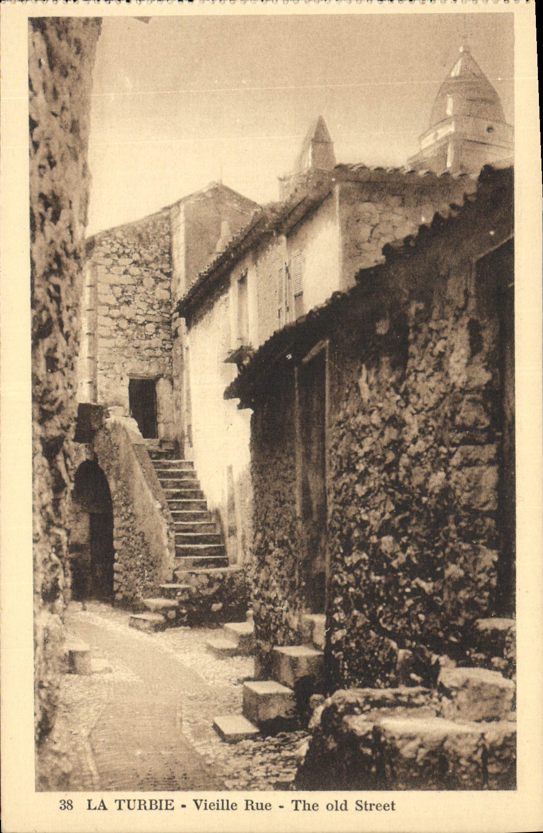 La Turbie - Vieille Rue — éditeur G. Lefèvre, n°38