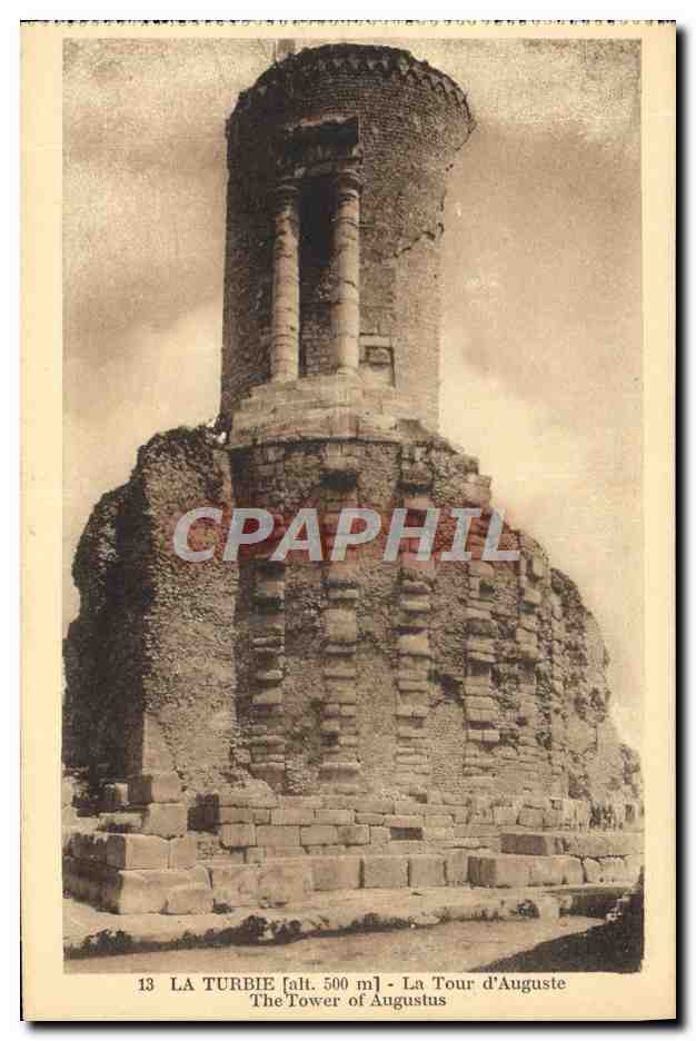 La Turbie — La Tour d'Auguste (alt. 500 m) — Édition G. Lecleire, La Turbie