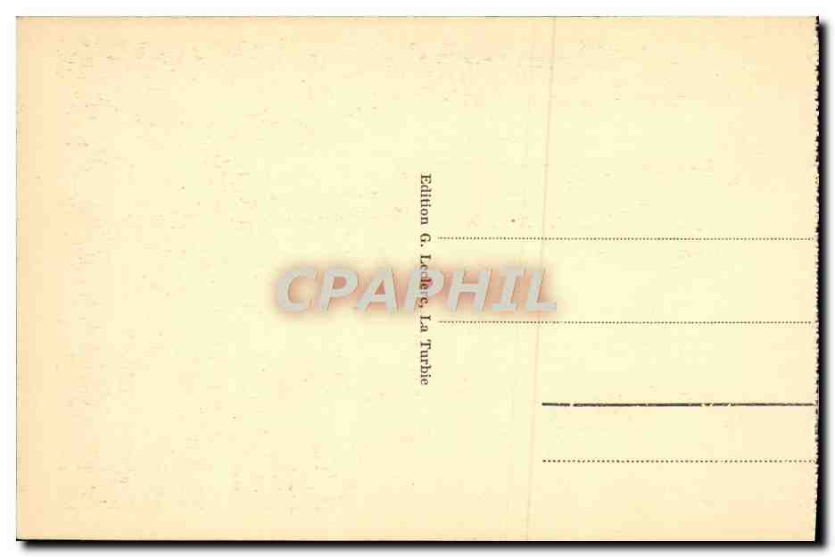La Turbie — La Tour d'Auguste (alt. 500 m) — Édition G. Lecleire, La Turbie — Reverso