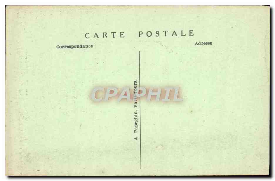 CPA Tours Construite de Cathedrale St Gatien — Rückseite