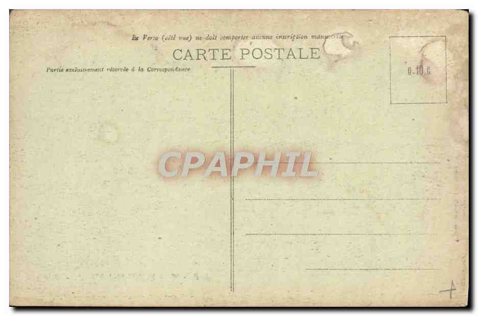 CPA Mont St Michel Salle des Chevaliers — Verso