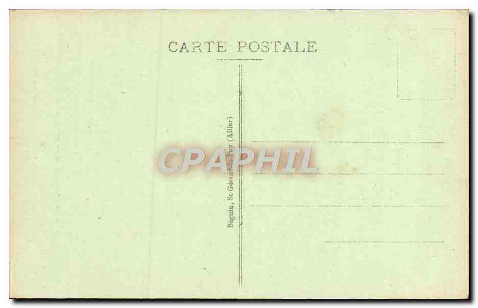 CPA Environs du Mont Dore et de la Bourboule La cascade du Plat a Barbe  — Verso