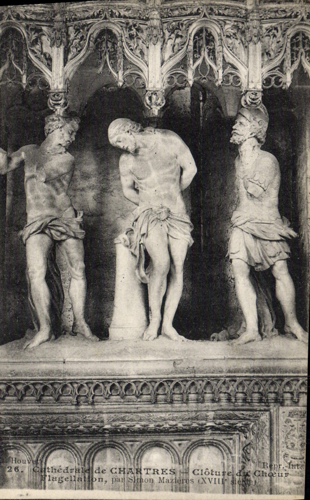 CPA Cathedrale de Chartres Cloture du Choeur Flagellation par Simon Mazieres