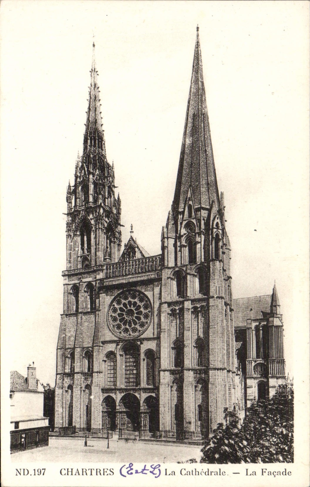CPA Chartres La Cathedrale La Facade
