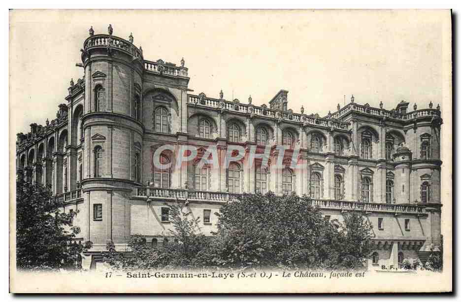 Saint-Germain-en-Laye (S.-et O.J.) - Das Schloss, Ostseite — B.F. PARIS 0