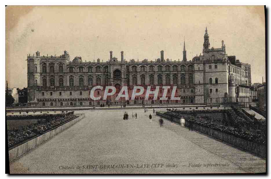 Château de SAINT-GERMAIN-EN-LAYE (XVIIe siècle) — Façade septentrionale — N.D. Bross