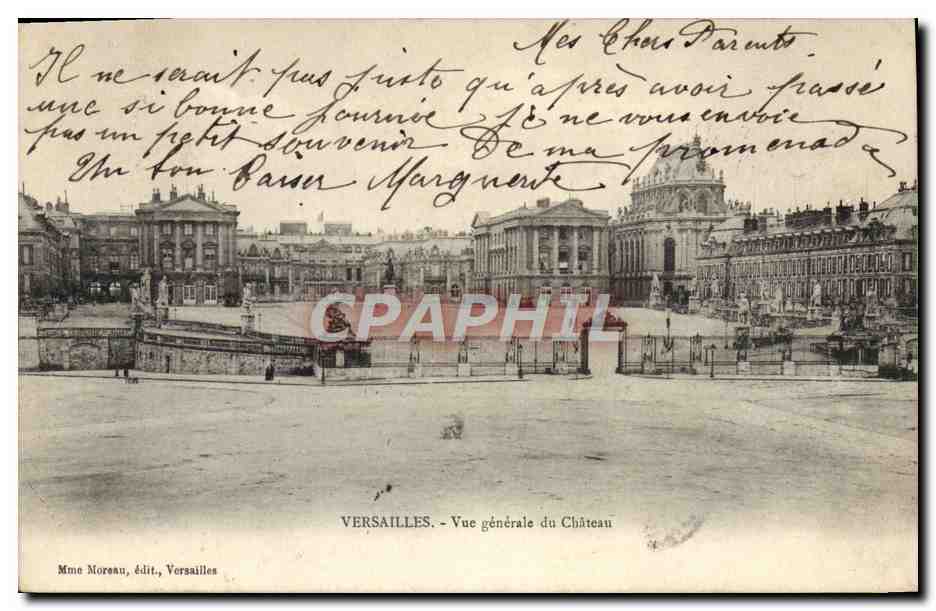 CPA Versailles Vue Generale du Chateau