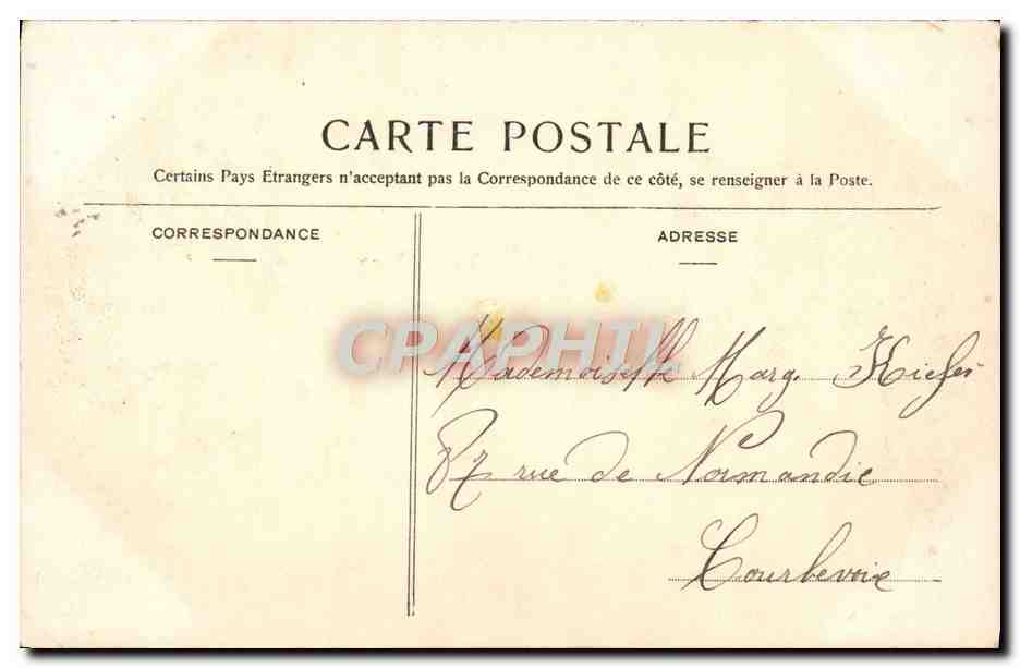 CPA Versailles Trianon Boudoir de Marie Antoinette  — Verso