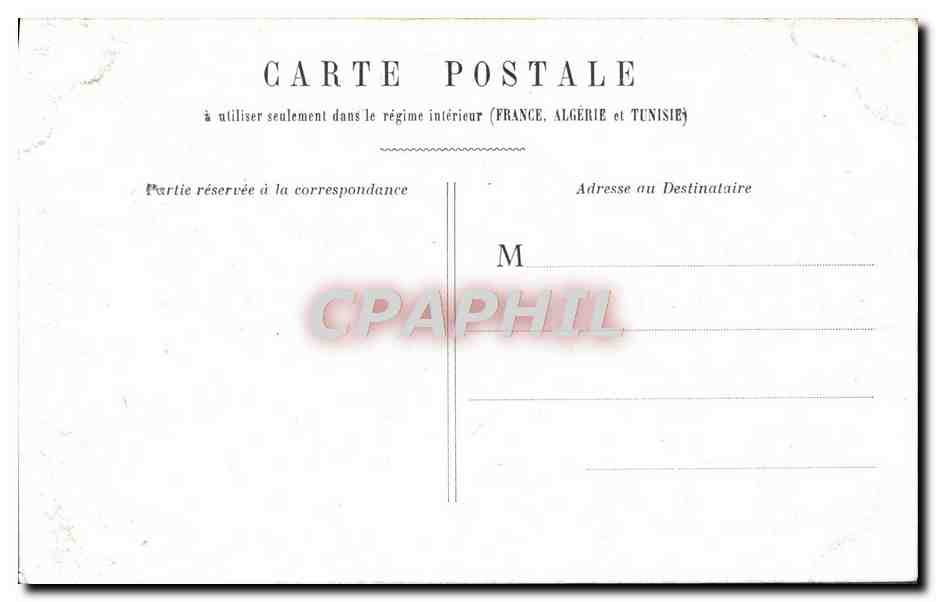 CPA Paris Ministere de la Guerre — Verso