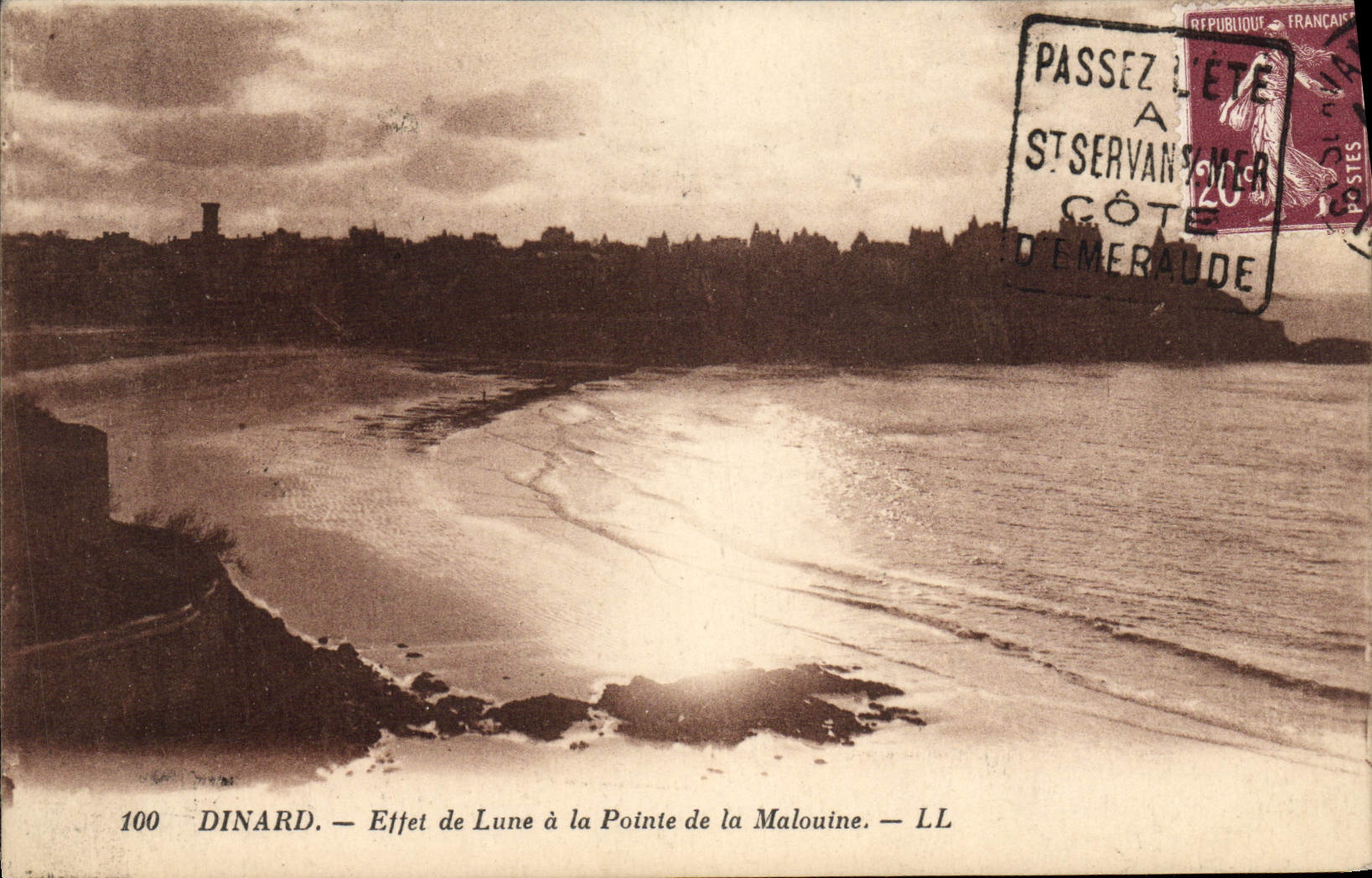 Dinard — Effet de Lune à la Pointe de la Malouine — LL