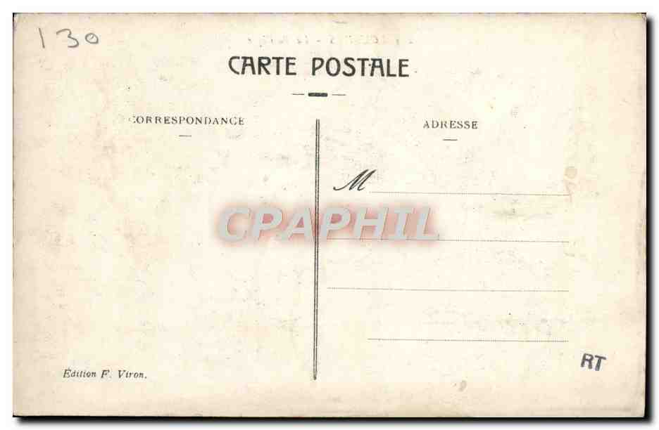 CPA Lourdes La Basilique — Verso