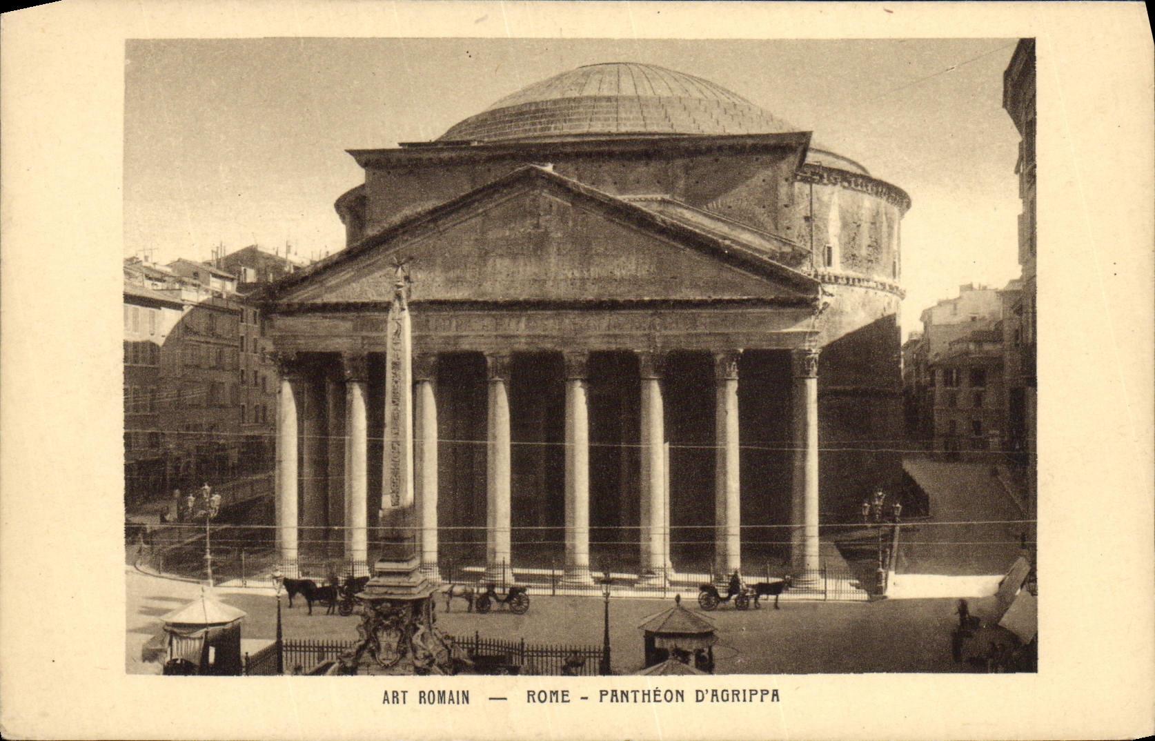 CPA Art Romain Rome Pantheon D'Agrippa