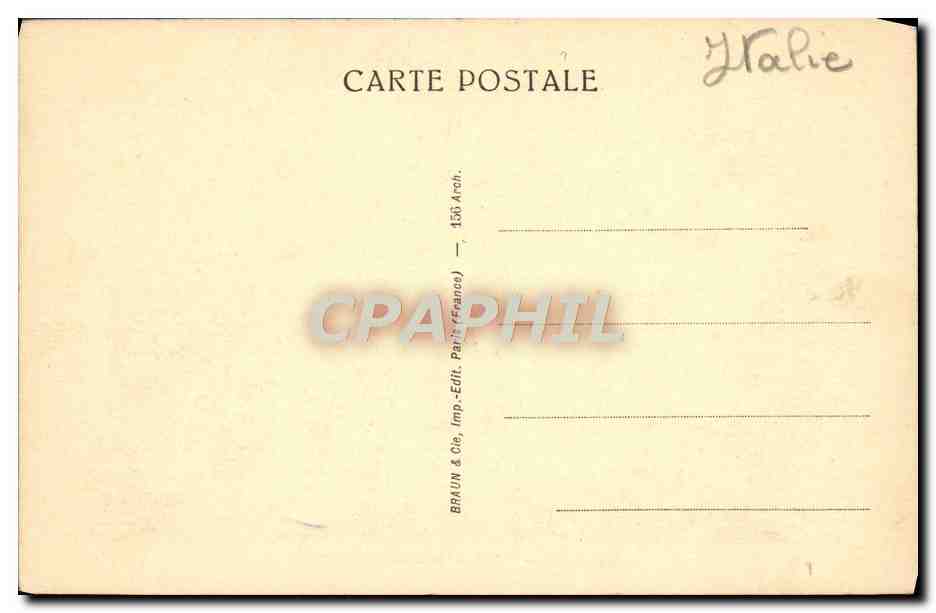 CPA Art Romain Rome Pantheon D'Agrippa — Verso