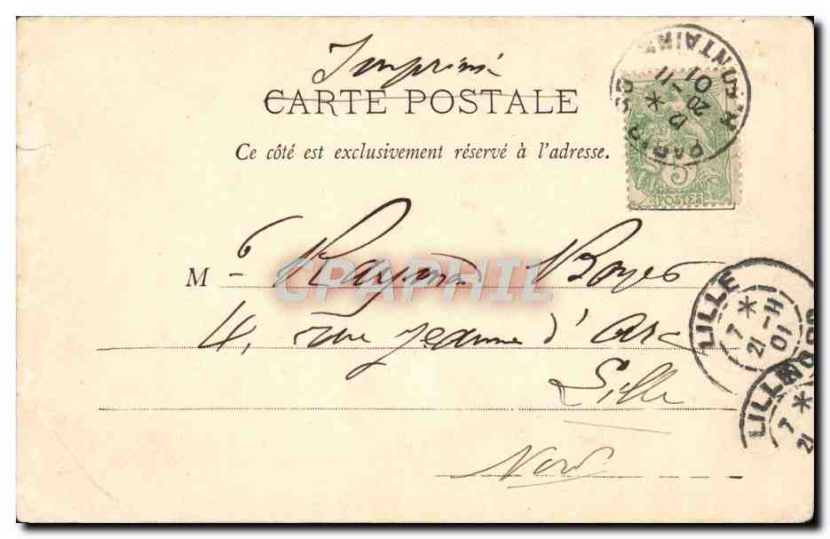 CPA Paris La Gade Du Nond — Verso