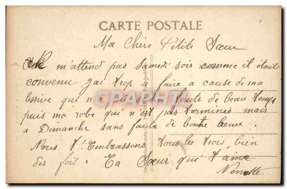 Palacio de Fontainebleau — El Cuna del Rey de Roma — Colección Artística L.M. n°69 — Reverso